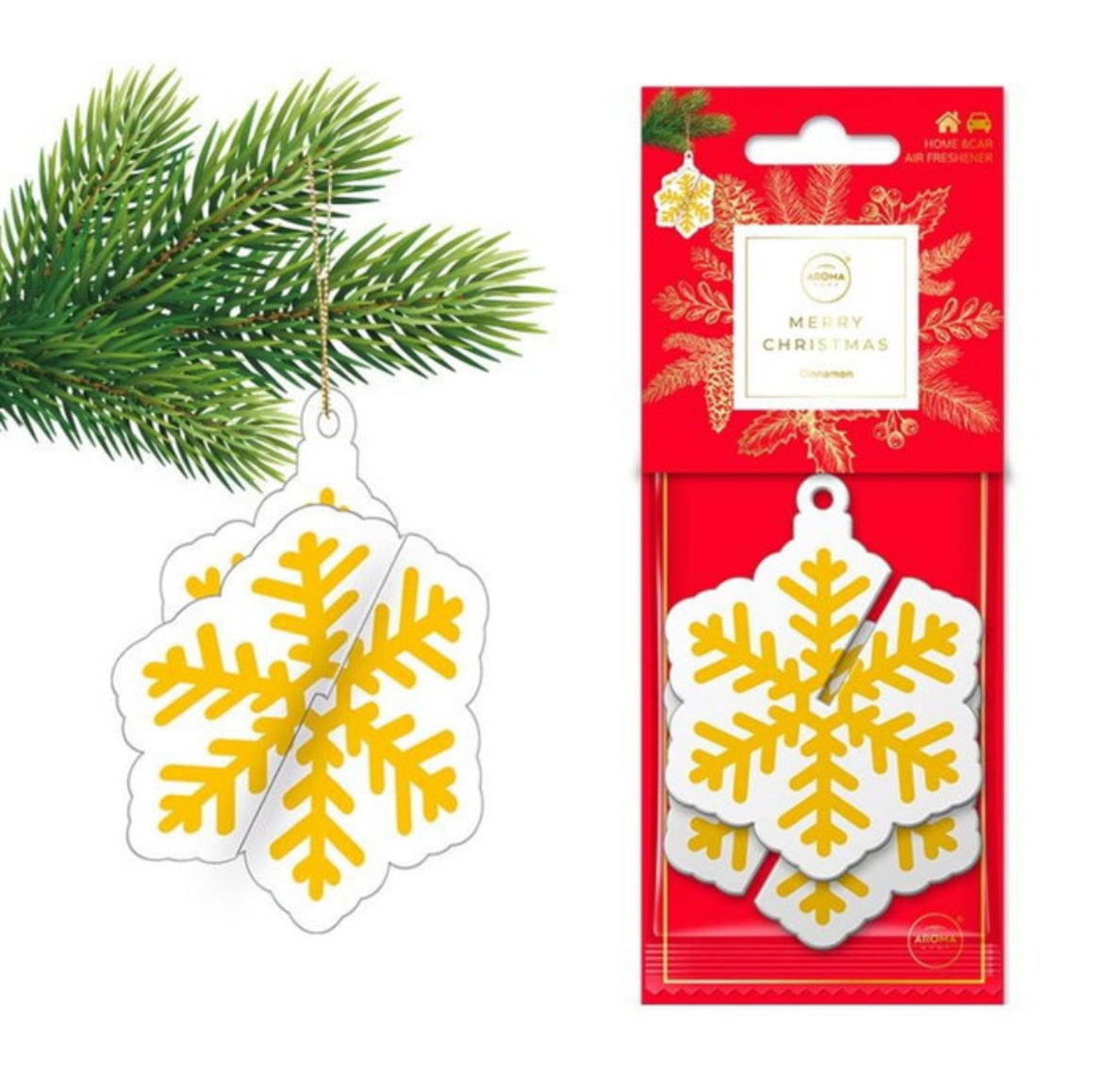 Désodorisants voiture parfums de Noël (lot de 3)