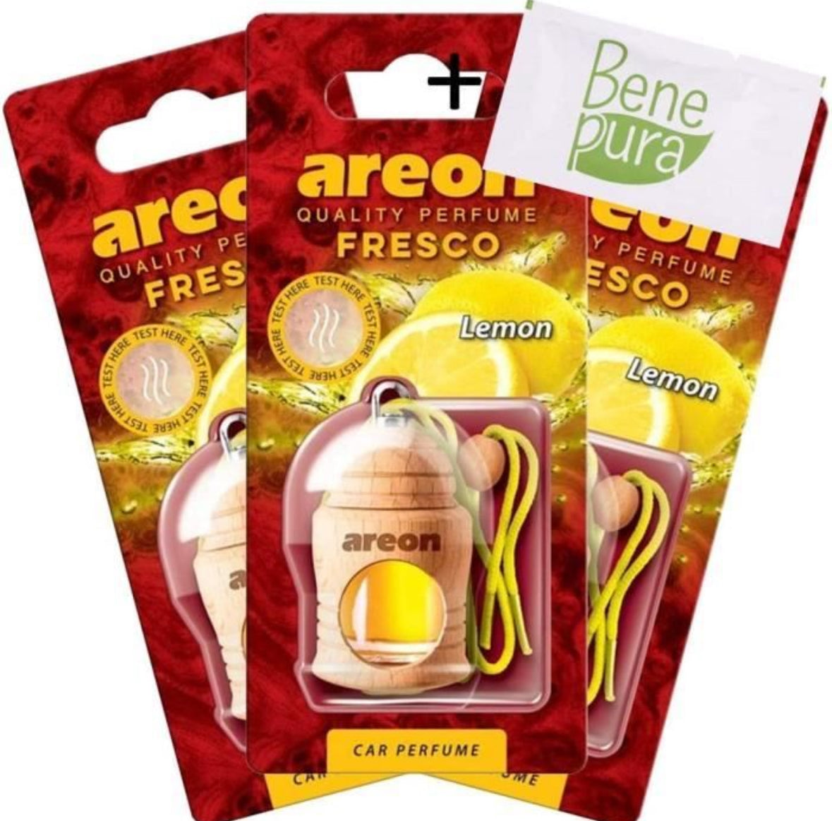 Désodorisants voiture parfums de Noël (lot de 3)
