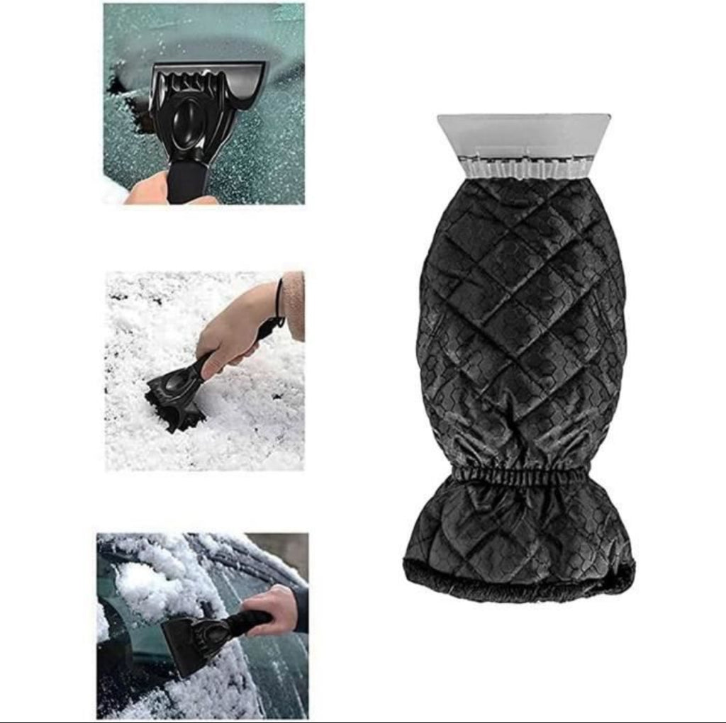 Grattoir à givre avec gant polaire